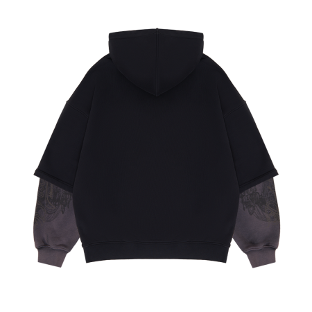 Hoodie "Lustre Vintage" Black&Gray