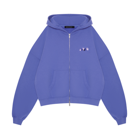 Zip-hoodie "Jardin de Lavande" Purple