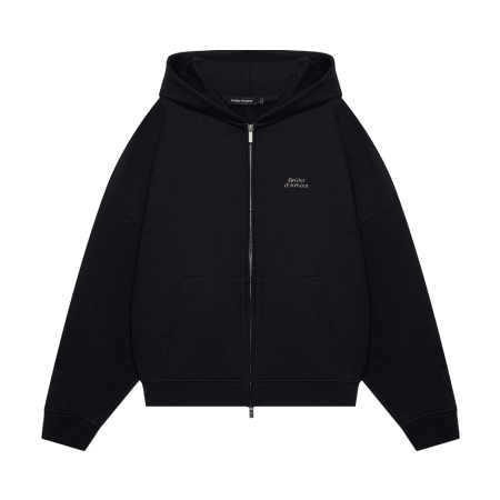 Zip-Hoodie "Logo de base 01" Black