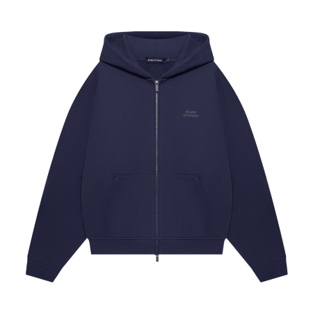 Zip-Hoodie "Logo de base 04" Navy blue