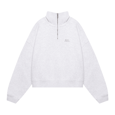 Half-zip "Logo de base 02" Grey melange