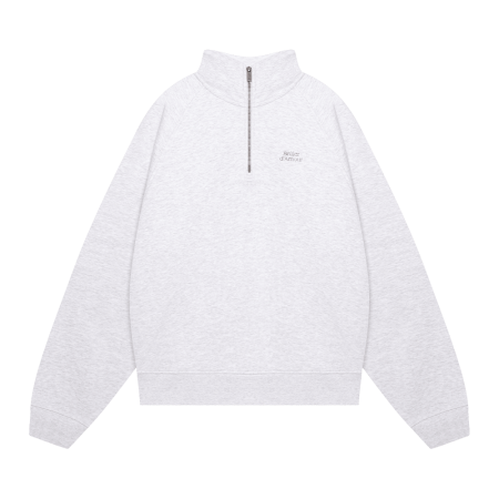 Half-zip "Logo de base 03" Grey melange 