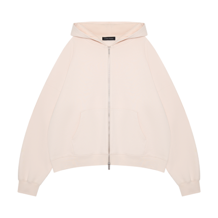 Zip-Hoodie "Étoile avant l’aube" Milk