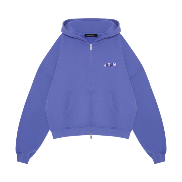 Zip-hoodie "Jardin de Lavande" Purple