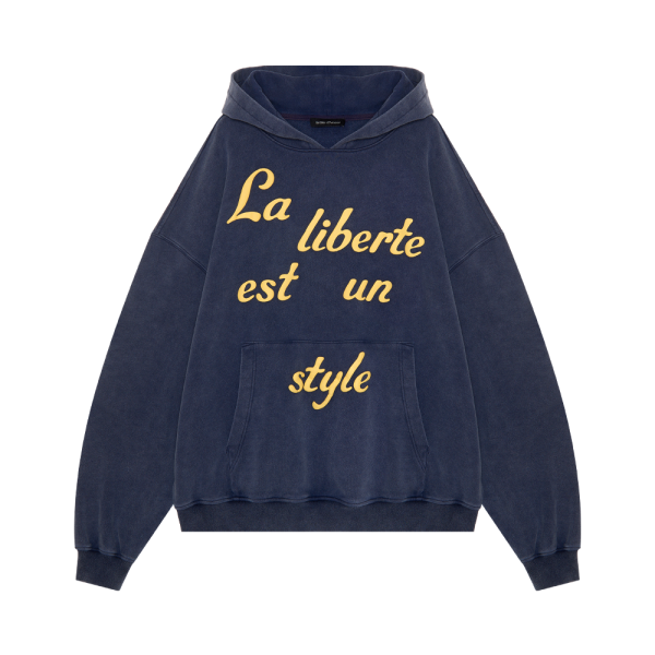 Hoodie "Temps de Liberté" Dark Blue