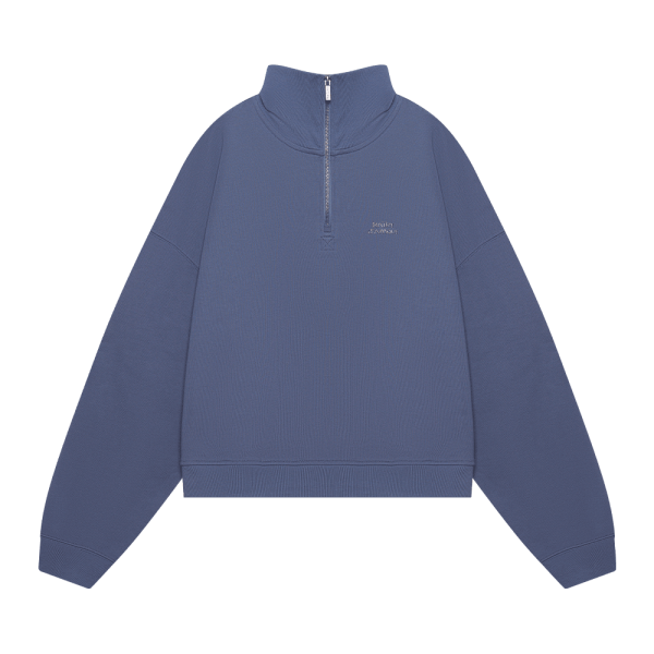 Half-zip "Logo de base 04" Navy blue