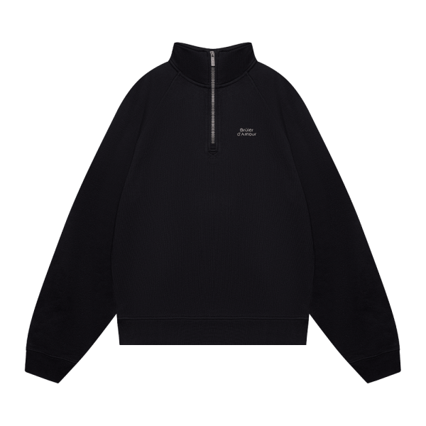 Half-zip "Logo de base 01" Black