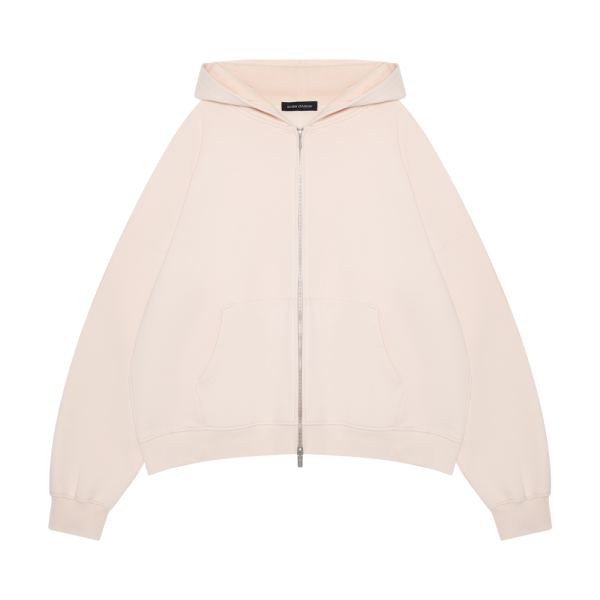 Zip-Hoodie "Étoile avant l’aube" Milk