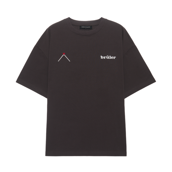 T-Shirt “Peau à Peau” Graphite