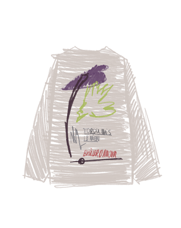 Longsleeve “L’Oiseau” milky