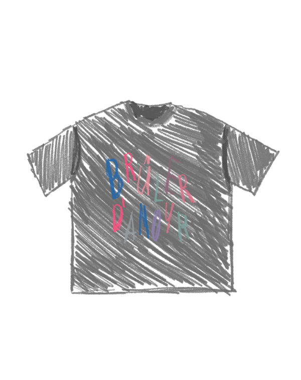 T-Shirt “Ébauche” gray melange