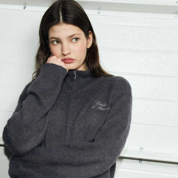 Cardigan “Travail tard” black