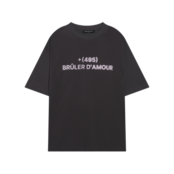 T-shirt “+495 Moscou” black