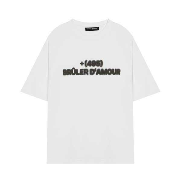 T-shirt “+495 Moscou” white