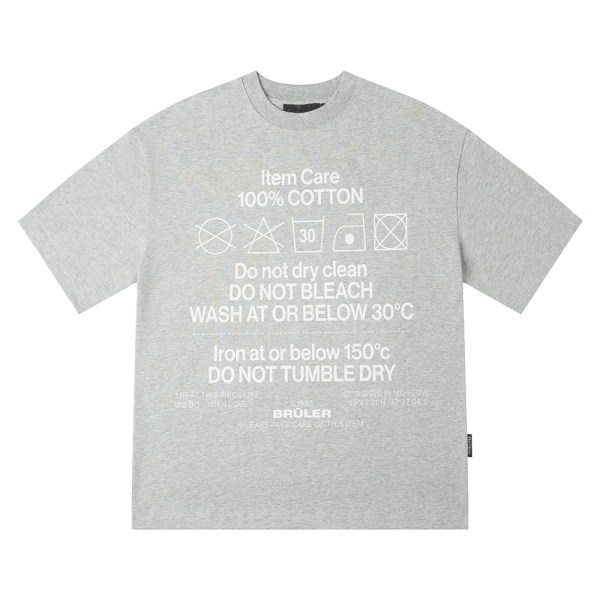 T-shirt “Cycle 30°” gray melange