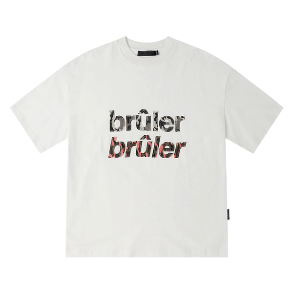 T-shirt “Brûler Camo” white