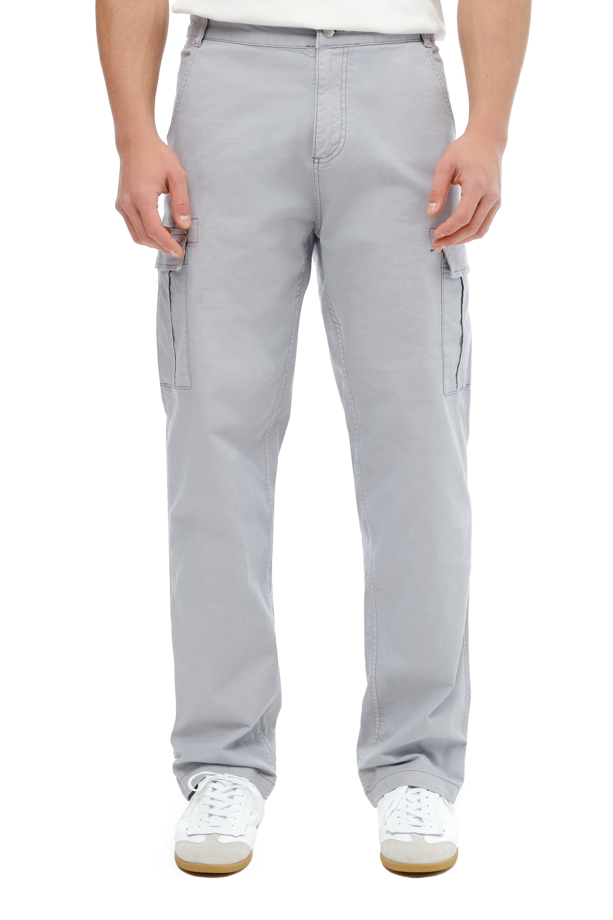 мужские брюки карго с накладными карманами

