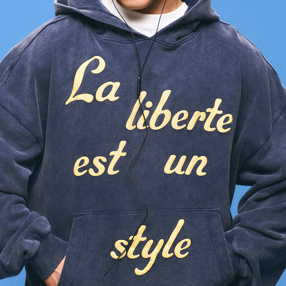 Hoodie "Temps de Liberté" Dark Blue