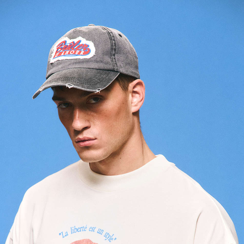 Cap "Ciné Club" Washed&Grey