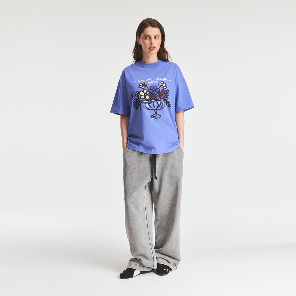 T-Shirt "Fleurs de l’Aube" Purple 