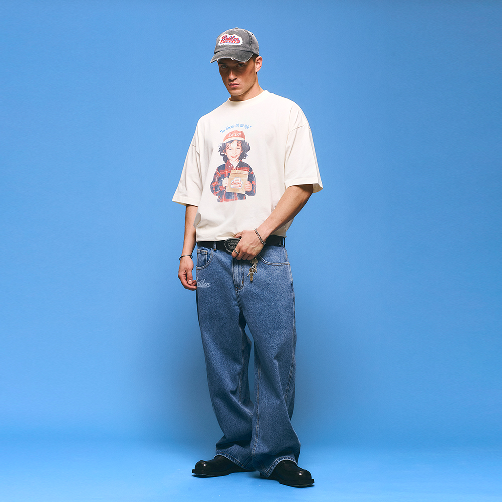 Jeans  "Skateur Fantôme" Blue