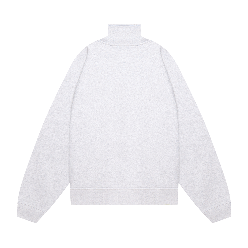 Half-zip "Logo de base 03" Grey melange 