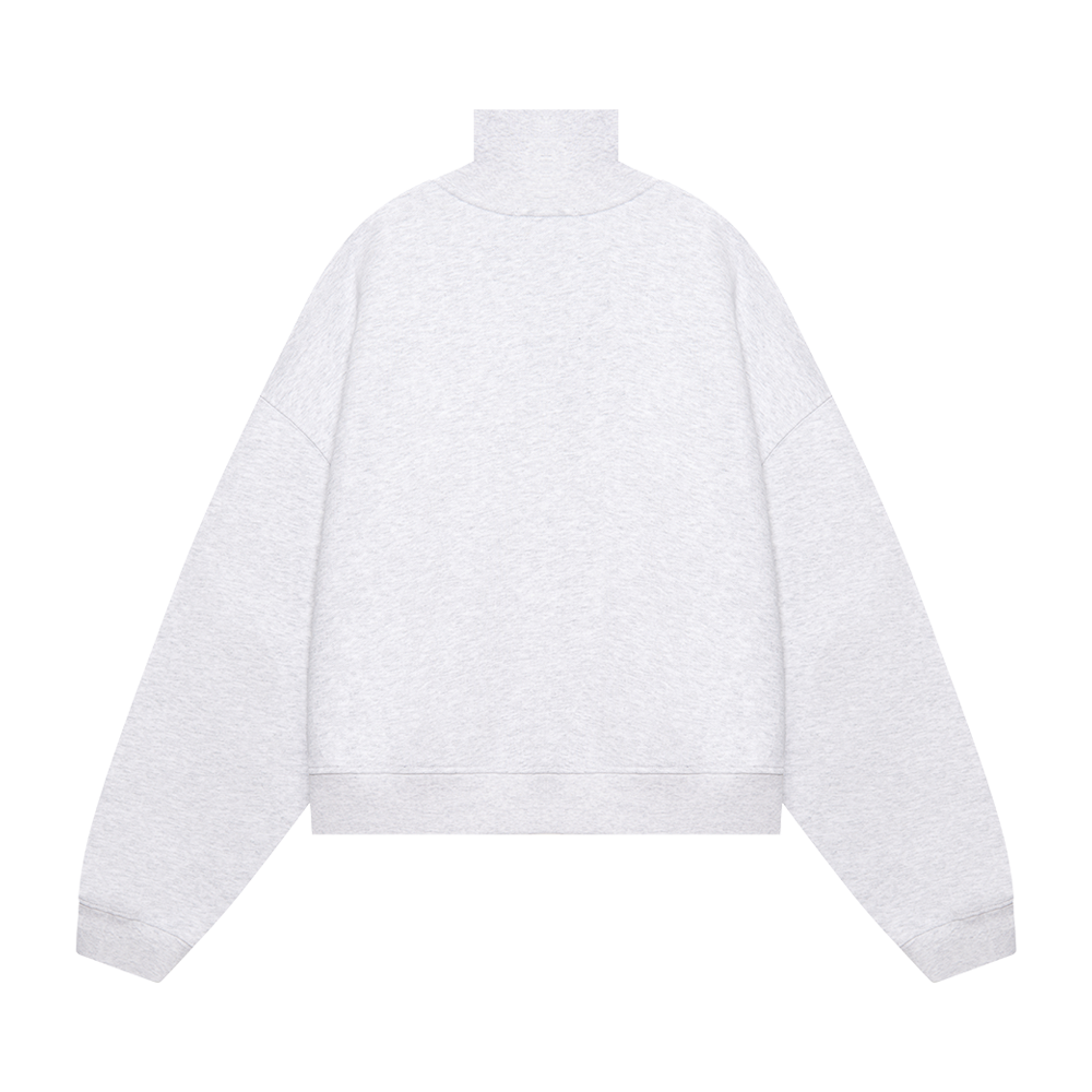 Half-zip "Logo de base 02" Grey melange