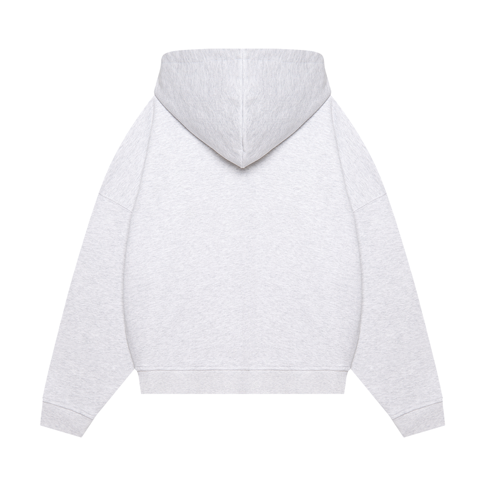 Zip-Hoodie "Logo de base 03" Grey melange