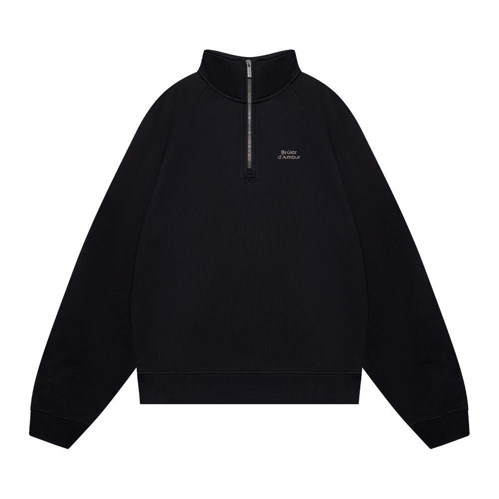 Half-zip "Logo de base 01" Black