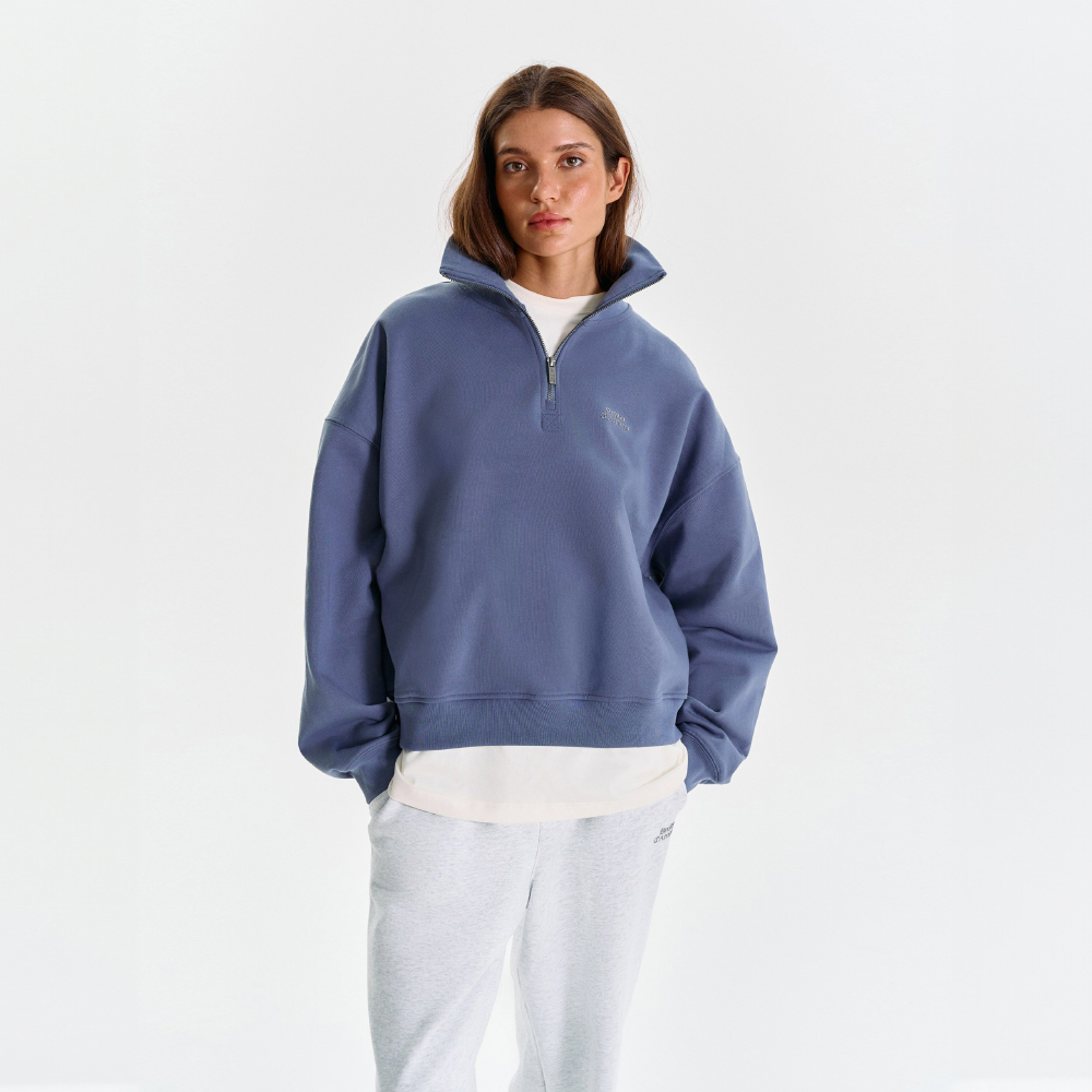 Half-zip "Logo de base 04" Navy blue