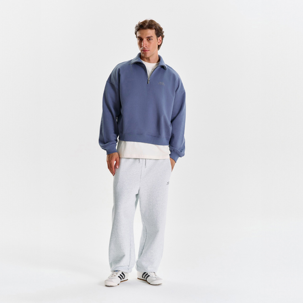 Half-zip "Logo de base 04" Navy blue
