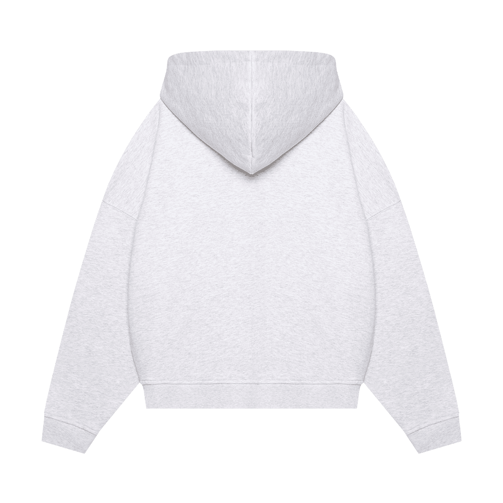 Zip-Hoodie "Logo de base 03" Grey melange