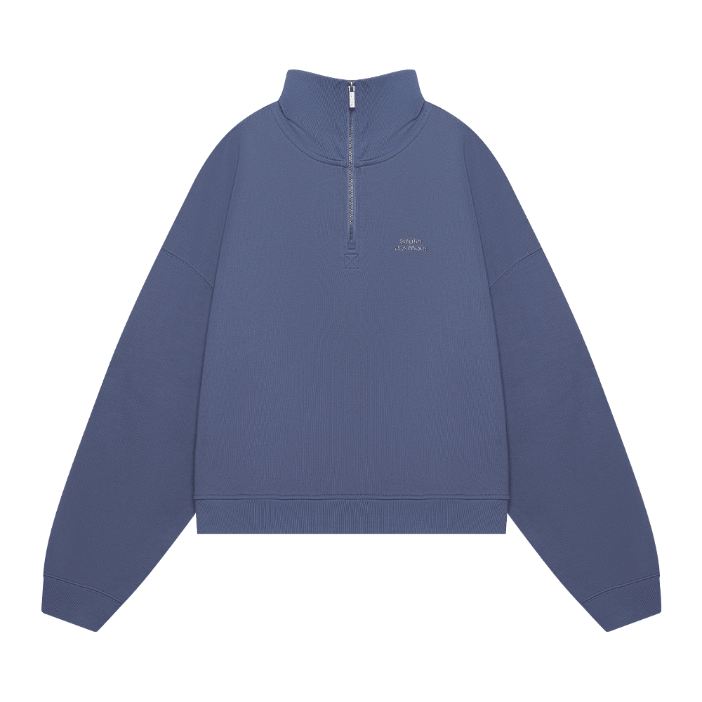 Half-zip "Logo de base 04" Navy blue