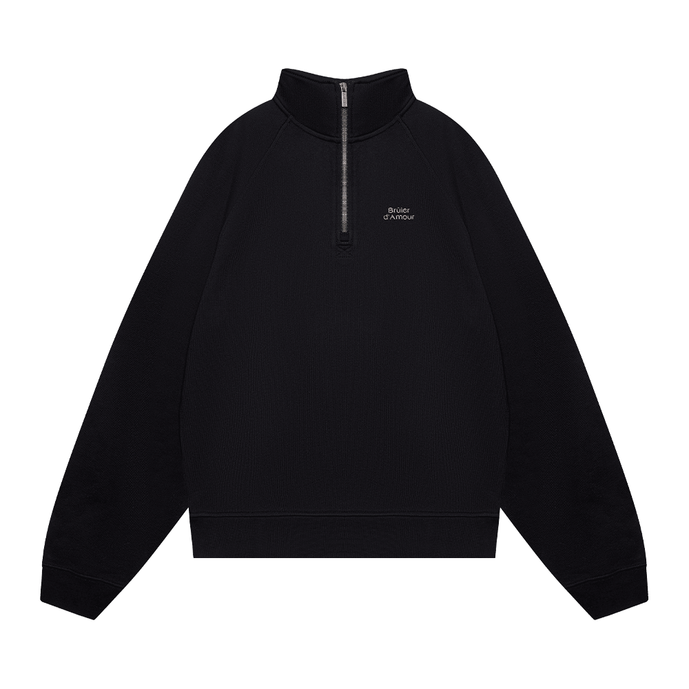 Half-zip "Logo de base 01" Black