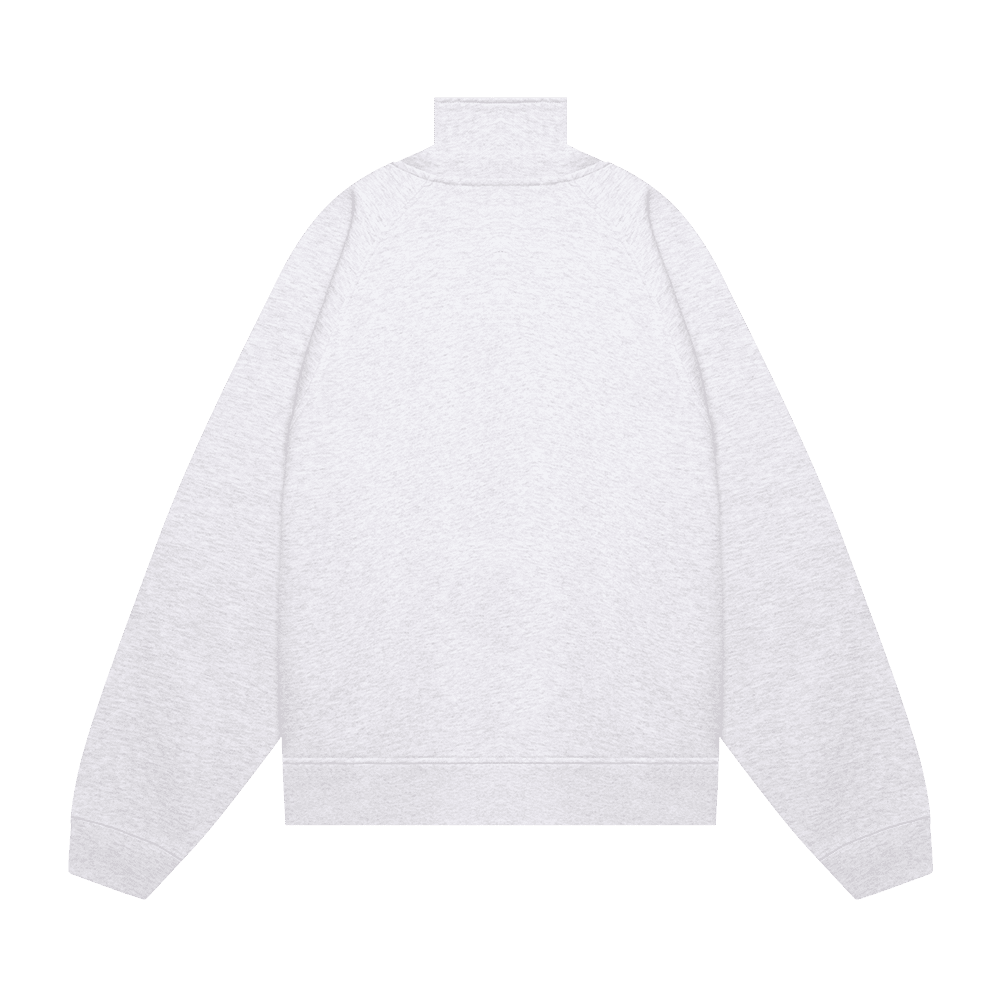 Half-zip "Logo de base 03" Grey melange 