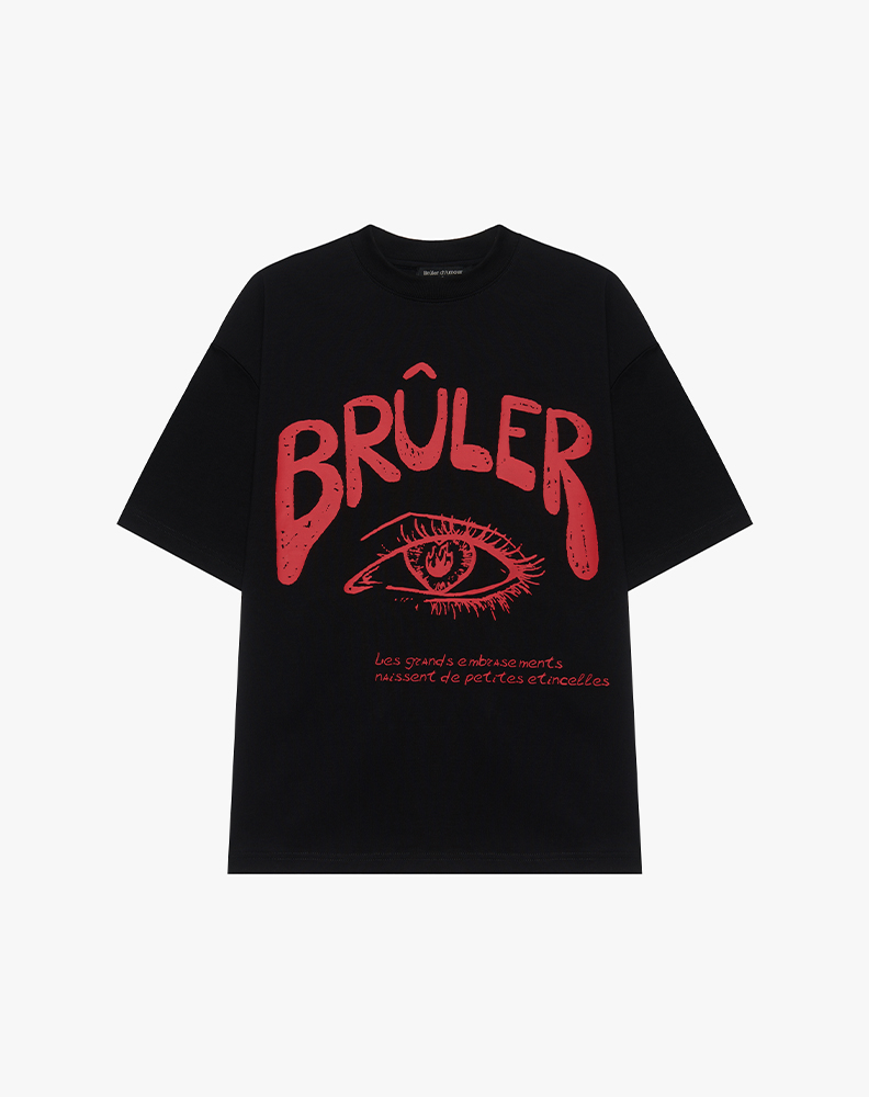 Оверсайз футболка чёрного цвета “Eye”