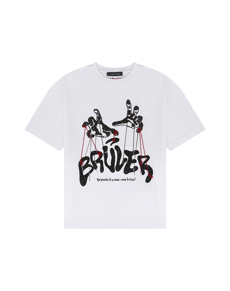 футболка белого цвета “Théâtre de marionnettes”