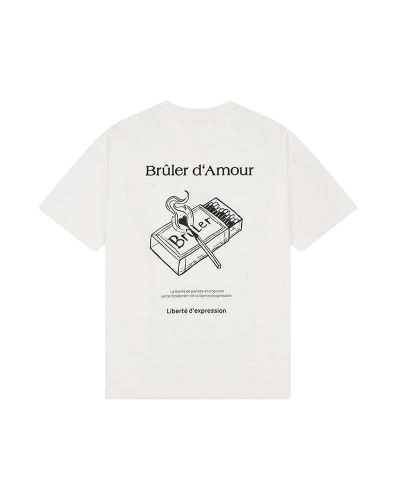 Оверсайз футболка белого цвета “Matches”