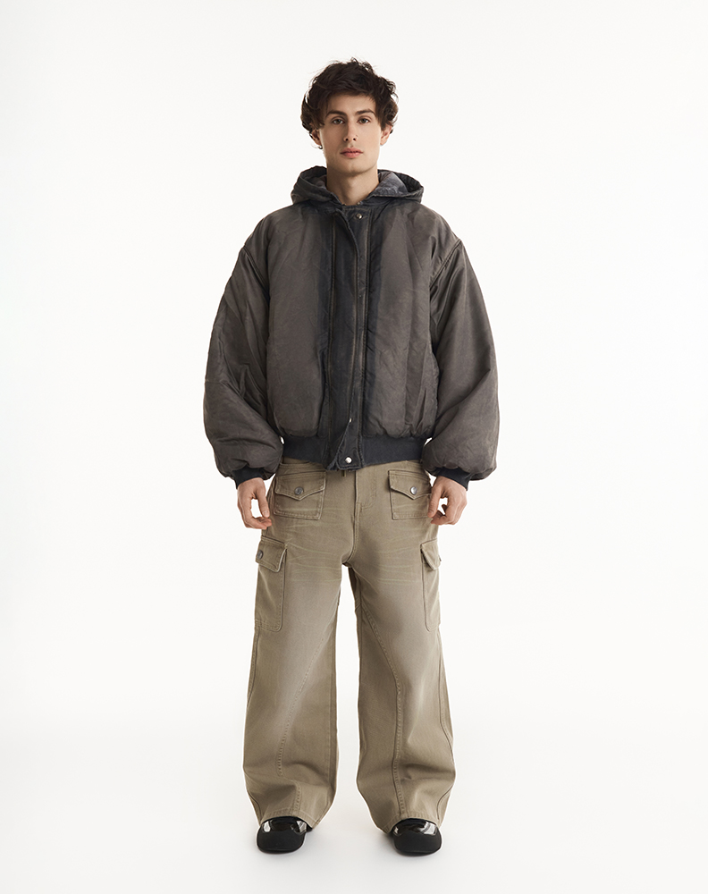 Бомбер «Масляный» графитово-серый