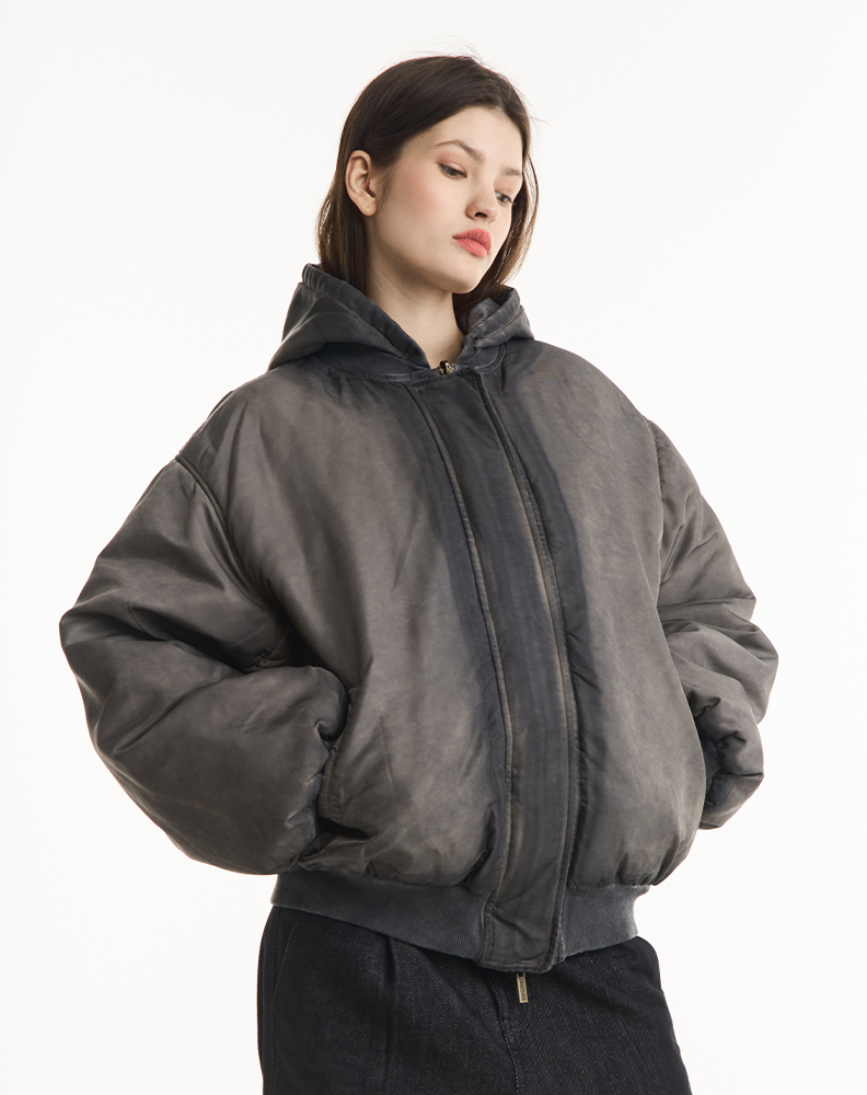 Бомбер «Масляный» графитово-серый