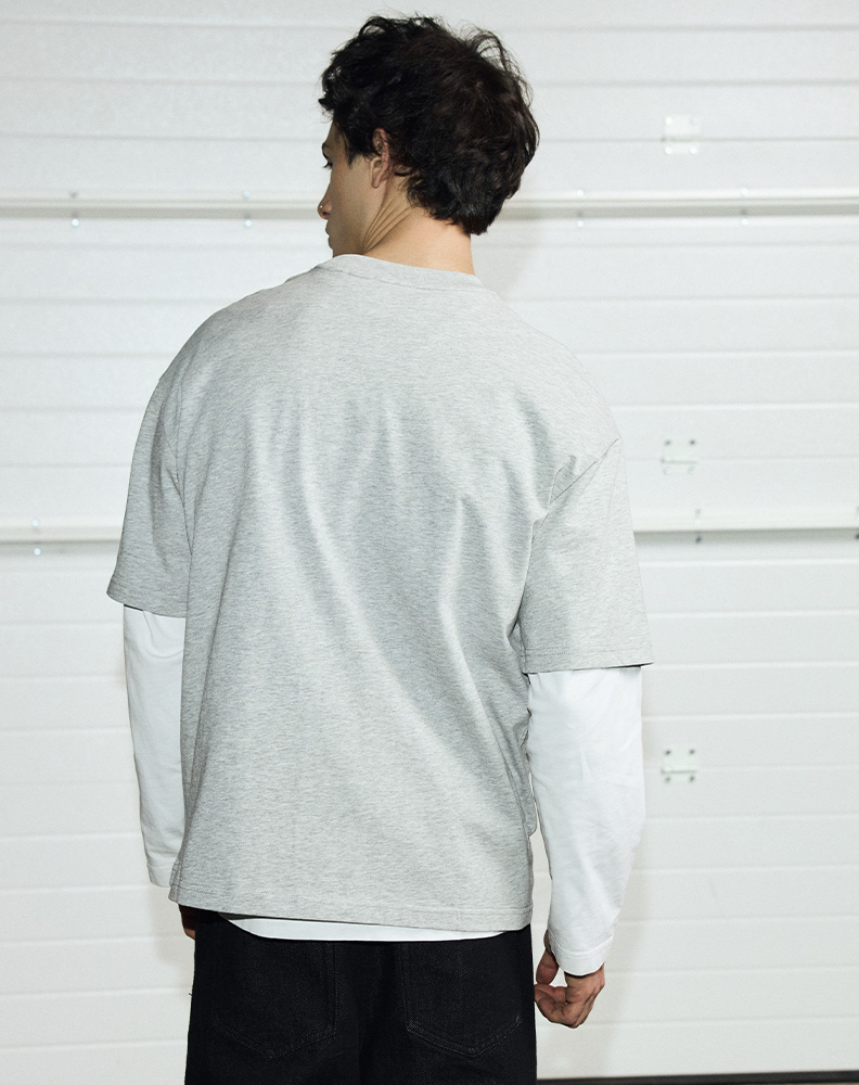 Футболка «Набросок» серый меланж