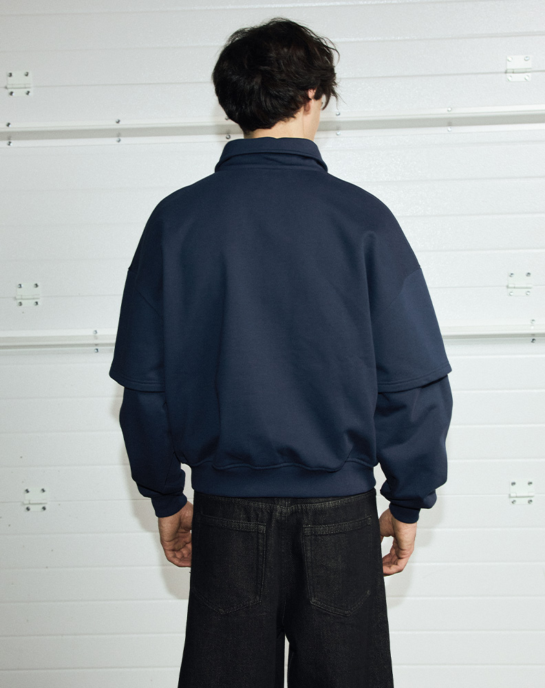 Свитшот «Свежий набросок» тёмно-синий