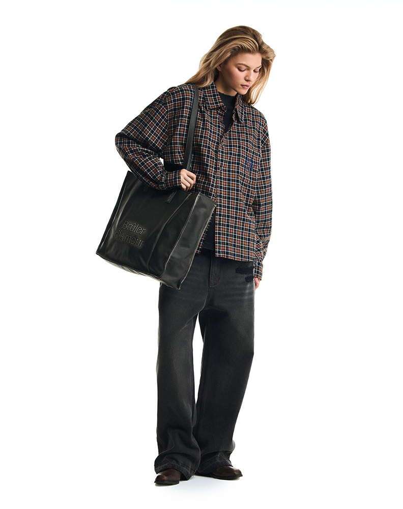 Рубашка в коричневую клетку "Downtown 98"