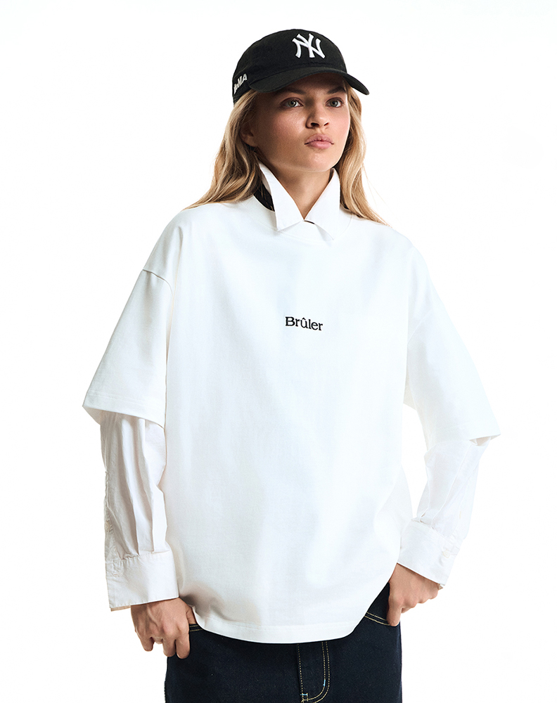 Оверсайз футболка белого цвета “Matches”