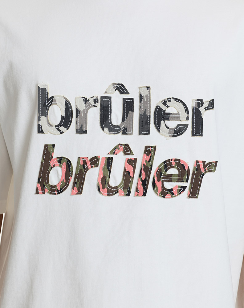Футболка «Brûler камо» белая
