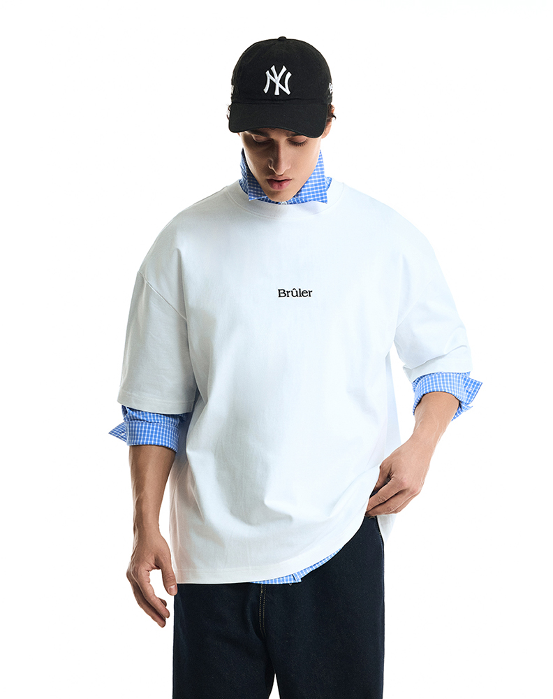 Оверсайз футболка белого цвета “Matches”