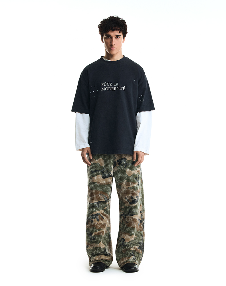 Камуфляжные оверсайз джинсы "Archive Camo"