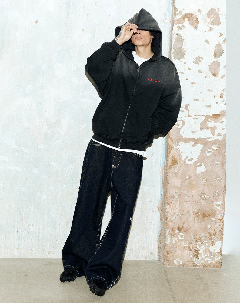 Зип-худи чёрного цвета “Investigation”