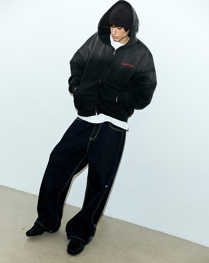 Зип-худи чёрного цвета “Investigation”