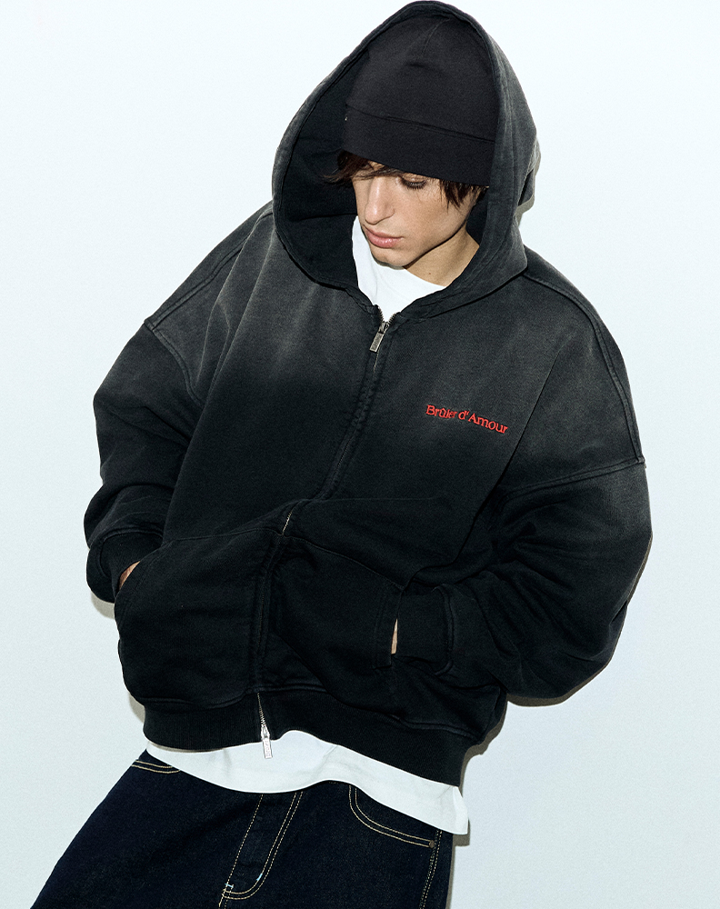 Зип-худи чёрного цвета “Investigation”